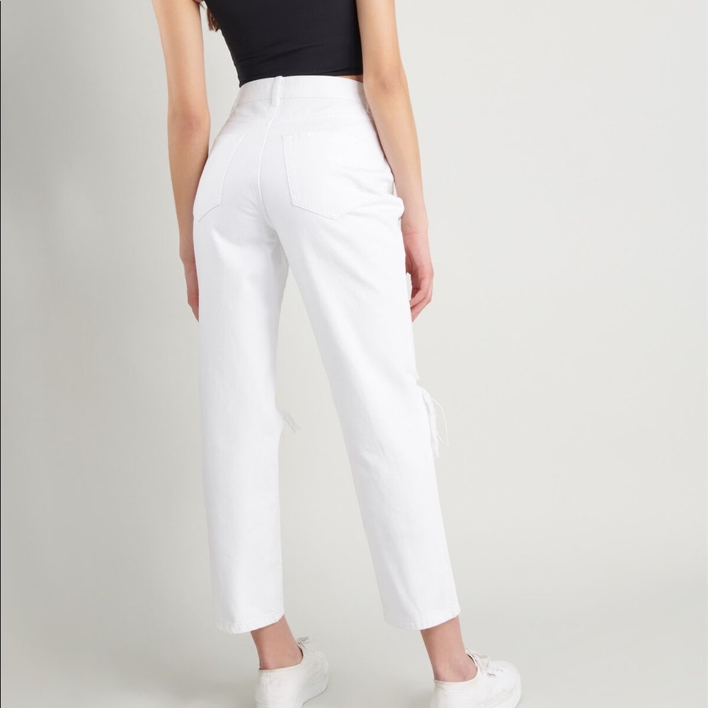 Straight Ripped White Jeans - Picture 6 of 6
